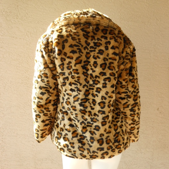 CHEETAH GIRLS Faux Fur Leopard Jacket - Picture 5 of 8